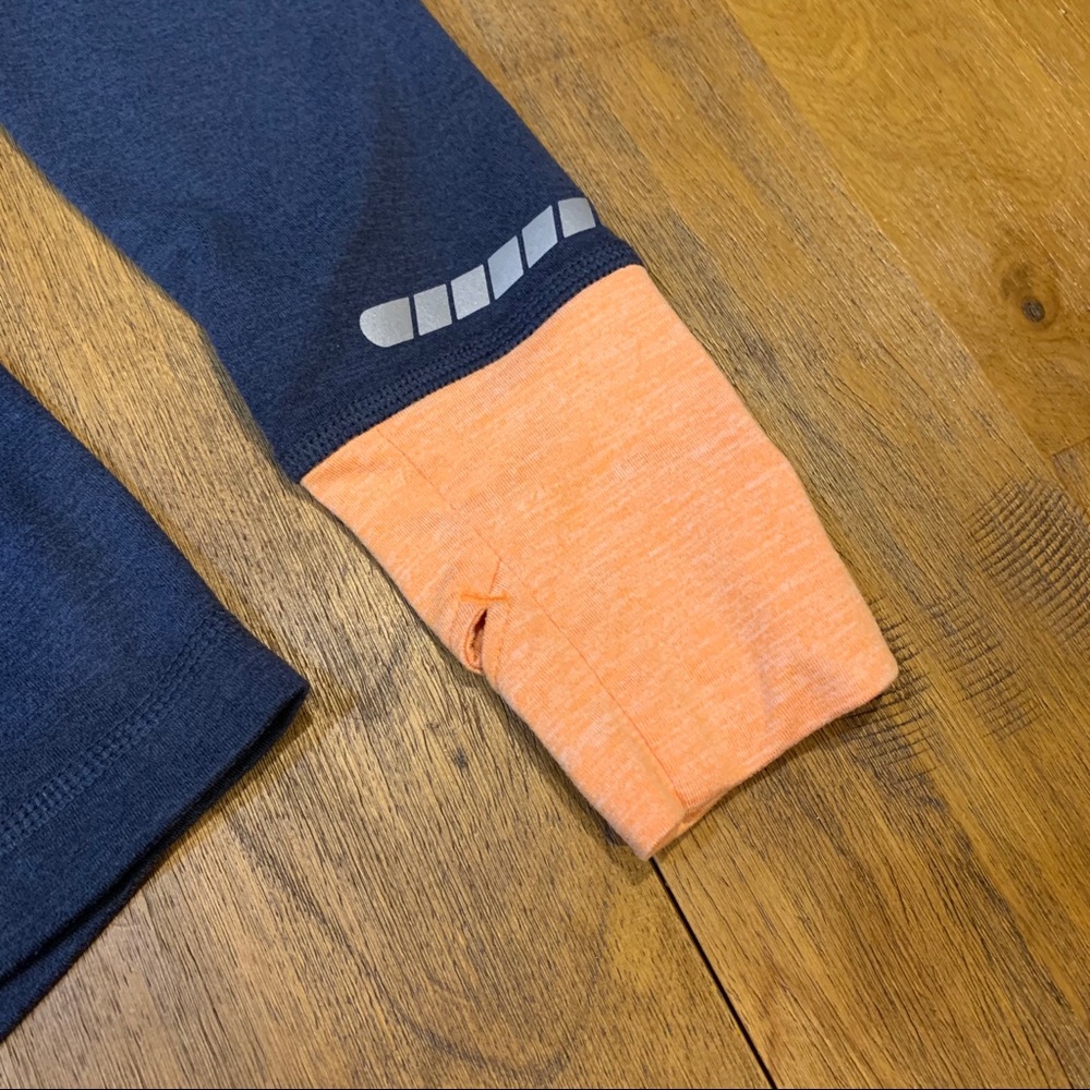 Brooks Blue Orange Long Sleeve Stretchy Hoodie XS - Picture 9 of 11